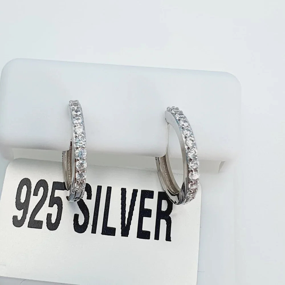 "925 Sterling Silver Cubic Zirconia Earrings, U19254900 - Picture 8 of 10